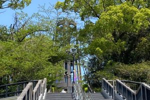 高炉台公園の階段補修工事完了
